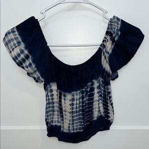 Navy Tie-Dye Women's Top